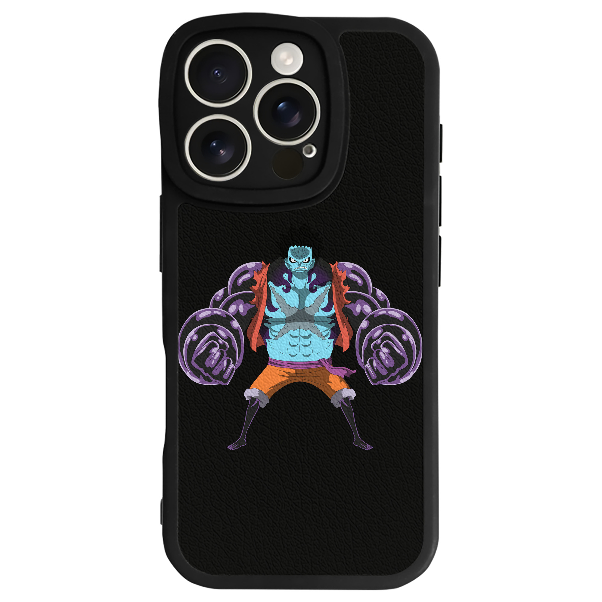 （画像用） ワンピース モンキー・D・ルフィ ONE PIECE Monkey D. Luffy 【iPhone 16シリーズ対応】シリコンスマホケース（レザー調） 材質：シリコン